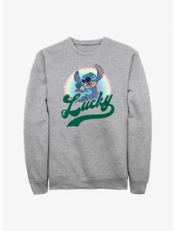 Coupon 🧨 Disney Lilo & Stitch Lucky Rainbow Sweatshirt ✔️