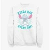 Outlet 😍 Disney Lilo & Stitch Pizza Day Every Day Sweatshirt 😉 -lilo and stitch shop 19072796 hi