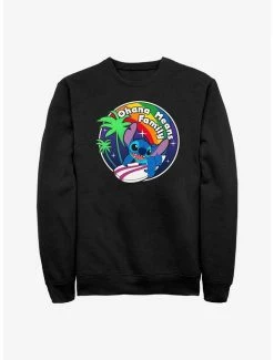 Cheapest 🎉 Disney Lilo & Stitch Rainbow Ohana Sweatshirt ⭐