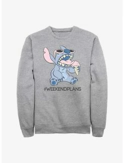 Coupon 🎉 Disney Lilo & Stitch Weekend Plans Sweatshirt 🔔
