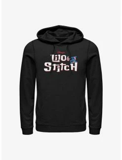 Brand new 🛒 Disney Lilo & Stitch Logo With Stitch Hoodie 👏