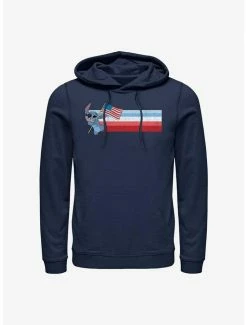Hot Sale 🌟 Disney Lilo & Stitch Patriotic Stitch Hoodie 🔥