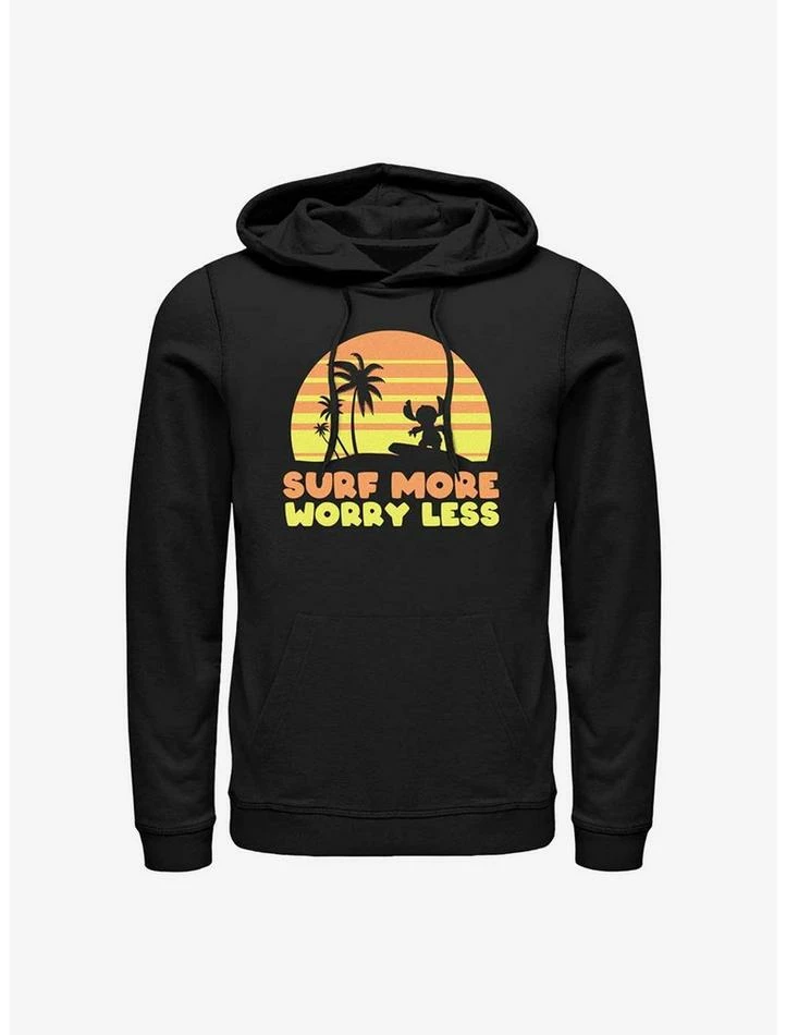 Hot Sale โ Disney Lilo & Stitch Surf More Worry Less Hoodie ๐ฏ 3 Hot Sale โ Disney Lilo & Stitch Surf More Worry Less Hoodie ๐ฏ
