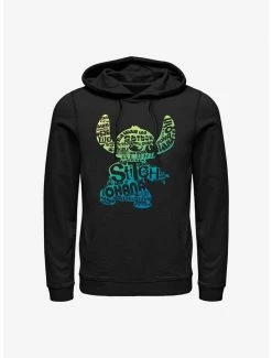 Discount 💯 Disney Lilo & Stitch Text Fill Hoodie 💯