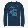 Coupon 🌟 Disney Lilo & Stitch Blue Boy Long Sleeve T-Shirt ❤️ -lilo and stitch shop 19073240 hi