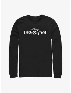 Promo 🔔 Disney Lilo & Stitch Logo Long Sleeve T-Shirt ❤️