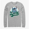 Best Sale 🎉 Disney Lilo & Stitch Lucky Rainbow Long Sleeve T-Shirt 🔔 -lilo and stitch shop 19073359 hi