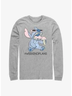 Best deal ✨ Disney Lilo & Stitch Weekend Plans Long Sleeve T-Shirt 😉