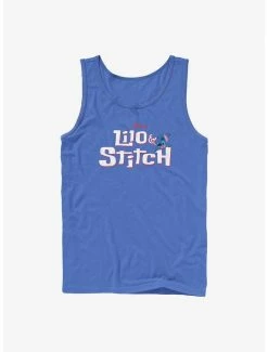 Discount ⭐ Disney Lilo & Stitch Logo With Stitch Tank 🎉