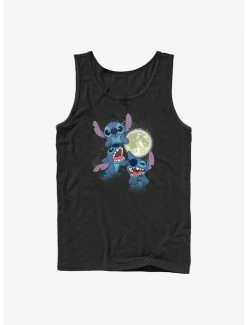 Budget 🧨 Disney Lilo & Stitch Three Stitch Moon Tank 💯