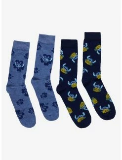 Coupon 🎉 Disney Lilo & Stitch Tropical Pineapple Crew 🧦 Socks 2 Pair 🎉