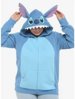 Deals ⭐ Disney Lilo & Stich Ears 👧 Girls Hoodie Plus Size 💯