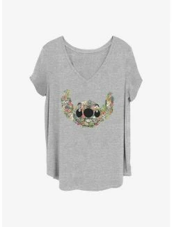 Deals 🔔 Disney Lilo & Stitch Flower Boy 👧 Girls T-Shirt Plus Size 🌟