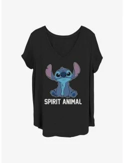 Cheap ✨ Disney Lilo & Stitch Spirit Animal 👧 Girls T-Shirt Plus Size 🤩