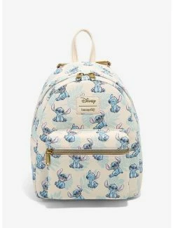 Hot Sale 😀 Loungefly Disney Lilo & Stitch Tropical Leaves Mini 🎒 Backpack 😍