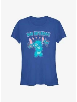New 🛒 Dsny Lilo Stch Dis Stitch Devils 👧 Girls T-Shirt 😉