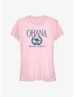 Deals 😀 Dsny Lilo Stch Stitch Collegiate 👧 Girls T-Shirt 🛒
