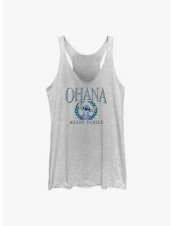 Deals 🔔 Dsny Lilo Stch Stitch Collegiate 👧 Girls Raw Edge Tank 🤩