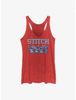 Brand new 😍 Dsny Lilo Stch The Stitches Happy Stitch 👧 Girls Raw Edge Tank 🎉