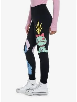Outlet 😀 Disney Lilo & Stitch Scrump & Stitch Leggings ⭐ -lilo and stitch shop 19673916 av3