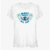 Best deal ❤️ Disney Lilo & Stitch Make Waves All Day 👧 Girls T-Shirt ✨ -lilo and stitch shop 19734635 hi