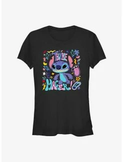 Best deal 🛒 Disney Lilo & Stitch Trouble Maker 👧 Girls T-Shirt ✔️