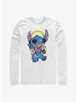 Best Sale 🔥 Disney Lilo & Stitch Rockin' Stitch Long-Sleeve T-Shirt 🛒