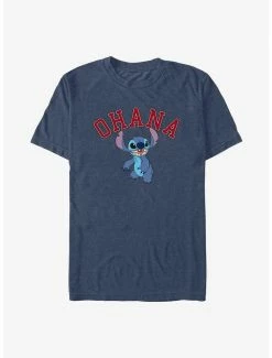 Best deal 👏 Disney Lilo & Stitch Ohana Collegiate T-Shirt 😉