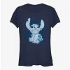 Hot Sale ❤️ Disney Lilo & Stitch Floral Sketch 👧 Girls T-Shirt 🥰 -lilo and stitch shop 19740007 hi