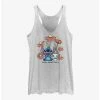 Hot Sale 🌟 Disney Lilo & Stitch Chibi Floral 👧 Girls Tank ⭐ -lilo and stitch shop 19740073 hi