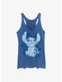 Buy 😉 Disney Lilo & Stitch Floral Sketch 👧 Girls Tank 👏