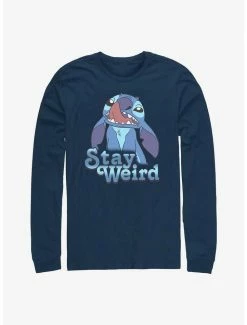 Budget 🥰 Disney Lilo & Stitch Stay Weird Long-Sleeve T-Shirt 🌟