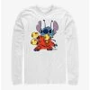 New 🌟 Disney Lilo & Stitch Stick 'Em Up Long-Sleeve T-Shirt 🔔 -lilo and stitch shop 19740196 hi