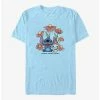 Promo 💯 Disney Lilo & Stitch Chibi Floral T-Shirt 🎉