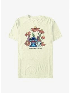 Flash Sale 😍 Disney Lilo & Stitch Chibi Floral T-Shirt 👍