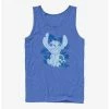Hot Sale 🔔 Disney Lilo & Stitch Floral Sketch Tank 🌟 -lilo and stitch shop 19740680 hi