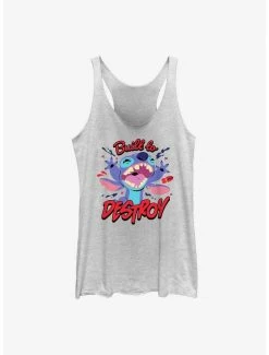 Brand new 🔥 Disney Lilo & Stitch Built To Destroy 👧 Girls Tank 😉