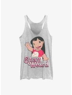 Deals ⭐ Disney Lilo & Stitch Stay Weird Lilo 👧 Girls Tank 😀