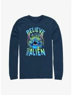 Best Pirce 👏 Disney Lilo & Stitch Inner Alien Long-Sleeve T-Shirt 😍