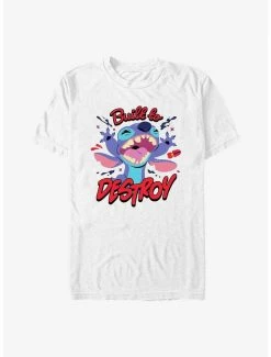Deals 😉 Disney Lilo & Stitch Built To Destroy T-Shirt 💯
