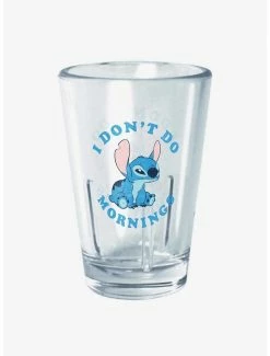 Budget 🎁 Disney Lilo & Stitch No Mornings Mini Glass 👏