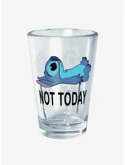 Deals ❤️ Disney Lilo & Stitch Not Today Mini Glass ⭐