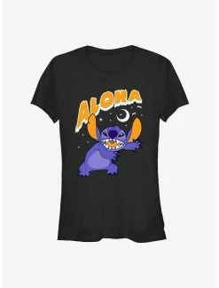 Outlet ⭐ Disney Lilo & Stitch Spooky Aloha 👧 Girls T-Shirt 😍