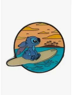 Best deal 🌟 Loungefly Disney Lilo & Stitch 🏄 Surfing Enamel Pin 🎁