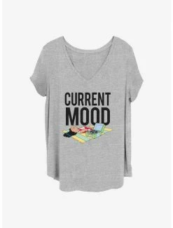 Best reviews of 💯 Disney Lilo & Stitch Current Mood Lilo 👧 Girls T-Shirt Plus Size 🛒