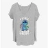 Discount 🎁 Disney Lilo & Stitch I Like Gross Stuff 👧 Girls T-Shirt Plus Size 🌟 -lilo and stitch shop 19893836 hi