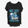 Hot Sale ✨ Disney Lilo & Stitch Lazy Energy 👧 Girls T-Shirt Plus Size 👏 -lilo and stitch shop 19893842 hi