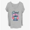 Best reviews of 🎁 Disney Lilo & Stitch Airbrush Stitch 👧 Girls T-Shirt Plus Size 💯