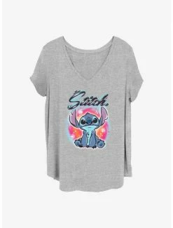 Best reviews of 🎁 Disney Lilo & Stitch Airbrush Stitch 👧 Girls T-Shirt Plus Size 💯