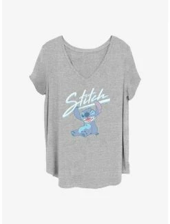 Best Pirce 😉 Disney Lilo & Stitch Wink 👧 Girls T-Shirt Plus Size 🌟